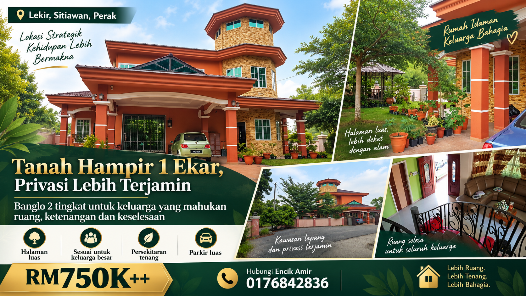 Banglo Lekir untuk kehidupan keluarga besar